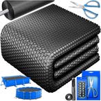 Zwembad Afdekzeil - Rond - Solarzeil - 244 cm - Zwart - KESS, Verzenden