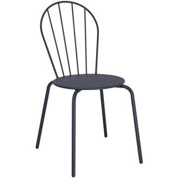 Stoelen | ADELINE | Staal | Leisteenblauw | In-/Outdoor |, Verzenden