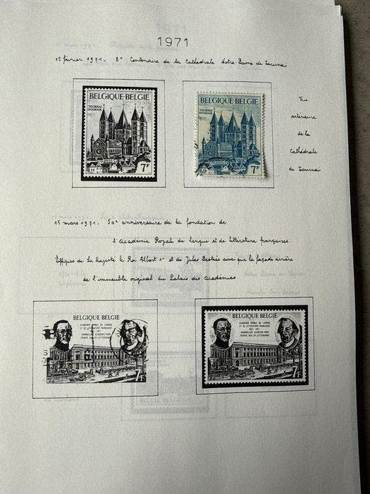 België 1971/1976 - Belgische postzegels gestempeld of nieuw, Postzegels en Munten, Postzegels | Europa | België