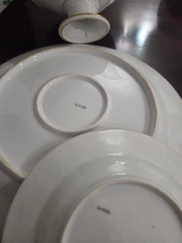 Ginori - Tafelservies (43) - Porselein, Goud