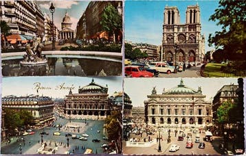France - Paris et les voitures anciennes - Carte postale