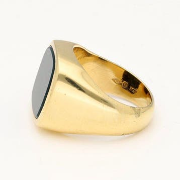 Ring - 18 karaat Geel goud - 2.38ct. tw. - Heliotroop