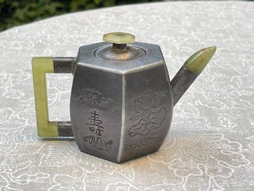 Yang Pengnian. Zao seal mark - Theepot - Tin, Aardewerk -
