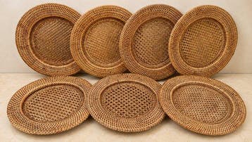 TOGO - Flamant - Onderbord (7) - Bamboe, caning,