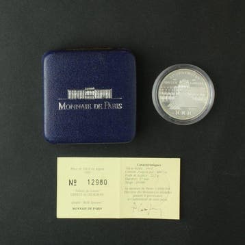 France. 100 Francs Argent Belle Epreuve, Trésors du Louvre