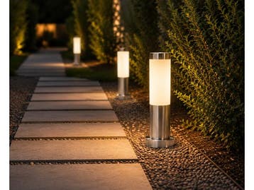 Veiling - 8 x Tuinsokkellamp voor Buiten – E27 – 325mm ?, Nieuw