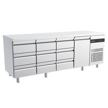 Koelwerkbank | 571L | 1 Deur (1/1 GN) + 9 Laden | 0°C/+10°C, Verzenden, Nieuw in verpakking
