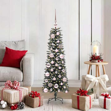 vidaXL Kunstkerstboom met 150 LED Groen 120 cm PVC en, Verzenden
