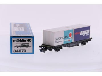 Schaal H0 Märklin 84670 Container Wagen Märklin Magazin 1., Overige typen, Ophalen of Verzenden, Zo goed als nieuw, Analoog