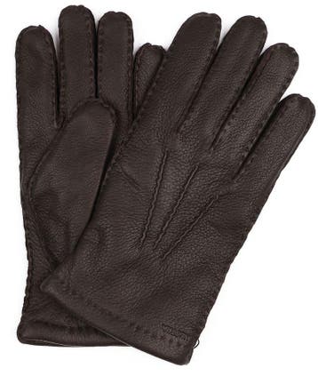 Hestra Handschoen Matthew Leer Donkerbruin maat 9 Heren, Vêtements | Hommes, Bonnets, Écharpes & Gants, Verzenden