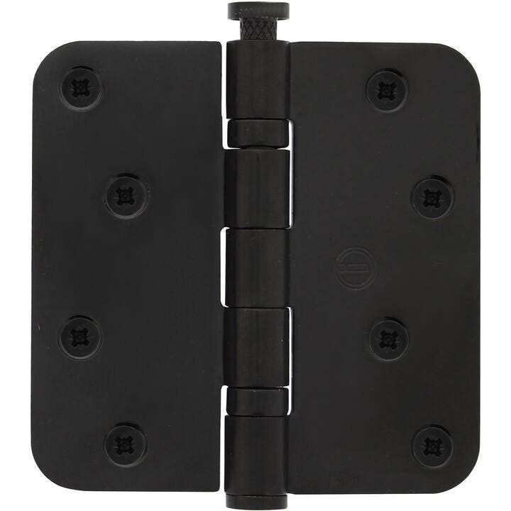Kogellagerscharnier ronde hoeken 89x89mm RVS zwart tot 70..., Doe-het-zelf en Bouw, Hang- en Sluitwerk, Scharnier, Nieuw, Ophalen of Verzenden