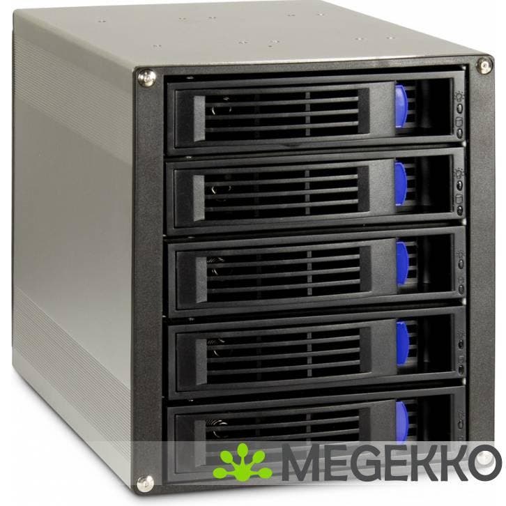 Inter-Tech ST-5255 HDD-behuizing Zwart 2.5/3.5, Computers en Software, Harde schijven, Nieuw, Verzenden