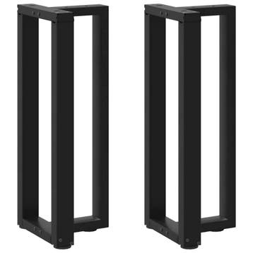 vidaXL Console tafelpoten 2 st T-vormig 25x28x(72-73) cm, Verzenden