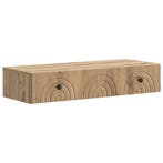 vidaXL Wandgemonteerde Zijtafel Artisanaal eiken 87,5 x 34,5, Verzenden, Nieuw