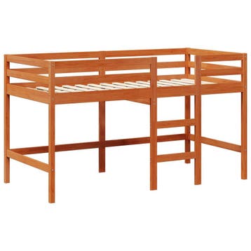 vidaXL Hoogslaper bedframe Waskleur Bruin 90 x 190 cm, Verzenden, Nieuw