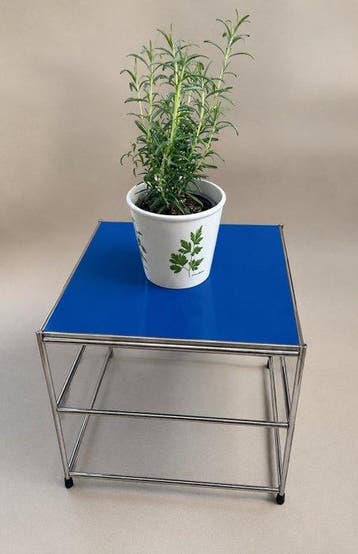 Bijzettafel (2) - Roestvrij staal - 2 x bijzettafel -