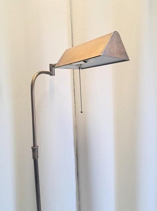 Notarislamp in hoogte verstelbaar - Vloerlamp om te lezen -, Antiek en Kunst, Curiosa en Brocante