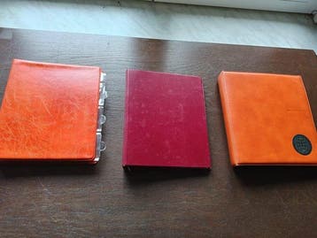 Wereld. 3 x OLD Album with veriaus intresting world Coins,
