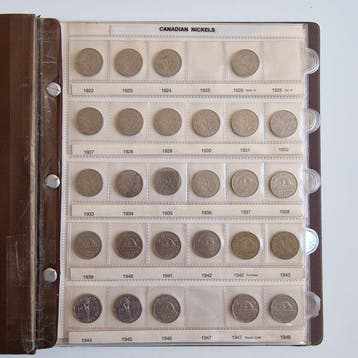 Canada. Lot van 60 verschillende 5 Cents 1922 t/m 1979 in