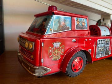 Horikawa - Blikken speelgoedauto - Horikawa Fire Engine