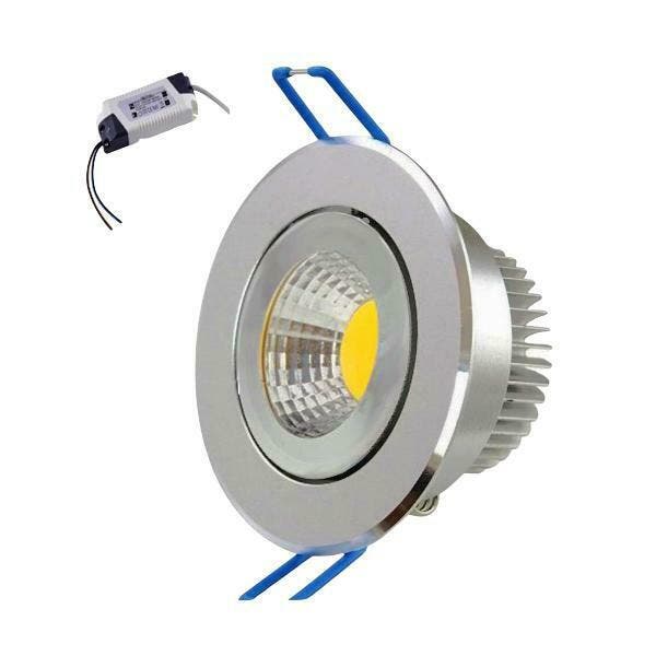 LED Inbouwspot Dimbaar - Warm Wit Licht 2700K - 5W vervangt, Maison & Meubles, Lampes | Spots, Enlèvement ou Envoi