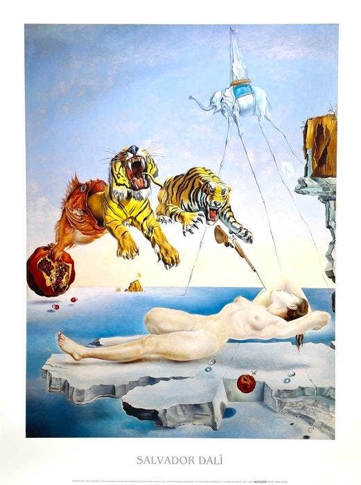 Salvador Dalí (after) - Rêve Causé par le Vol d’une abeille, Antiquités & Art, Art | Dessins & Photographie