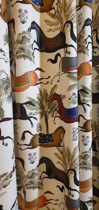 300x280cm! Luxe Artmaison-stof Chevalier dOrient paarden