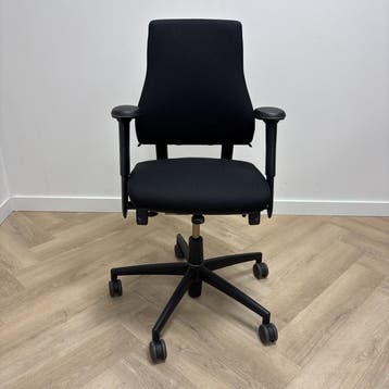 Opnieuw gestoffeerd  BMA Axia 2.2 ergonomische bureaustoel,, Ergonomisch, Gebruikt, Zwart, Bureaustoel