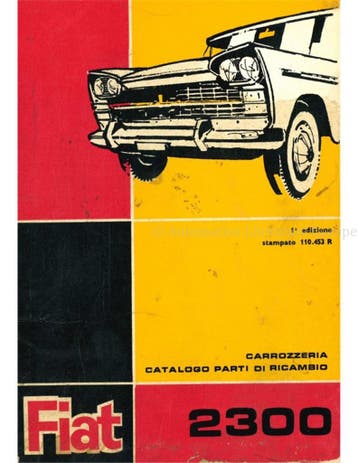 1964 FIAT 2300 ONDERDELEN CATALOGUS ITALIAANS