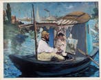 (After) Edouard Manet - The barge, 1874 - Vintage Artprint -, Antiquités & Art
