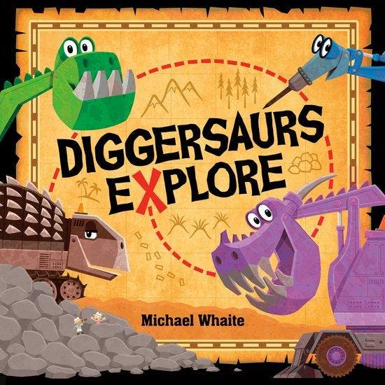 Diggersaurs Explore 9781984850171 Michael Whaite, Boeken, Taal | Engels, Gelezen, Verzenden