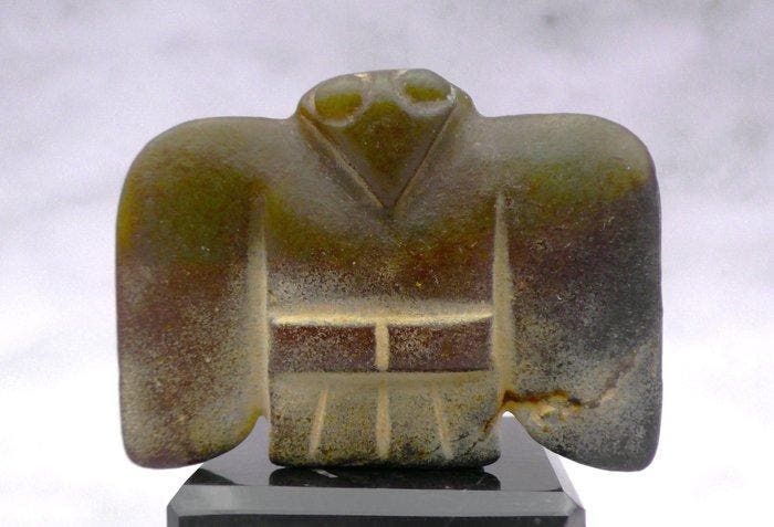 sculptuur, Hongshan Cultuur Adelaar Godheid Sculptuur -, Antiquités & Art, Curiosités & Brocante