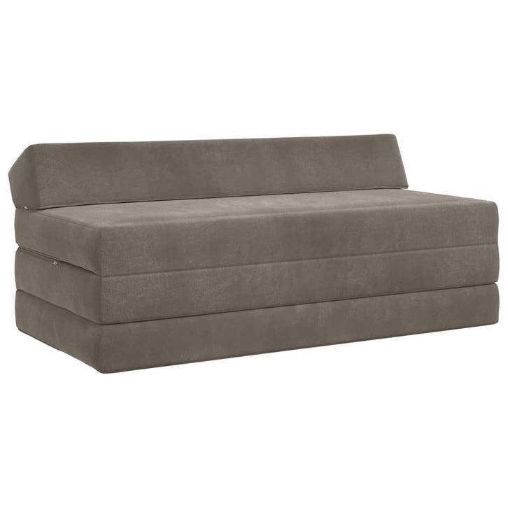 vidaXL Vouwbare Sofa Bed Lichtgrijs 120 x 60 x 49 cm Stof, Huis en Inrichting, Zetels | Zetels, Nieuw, Verzenden