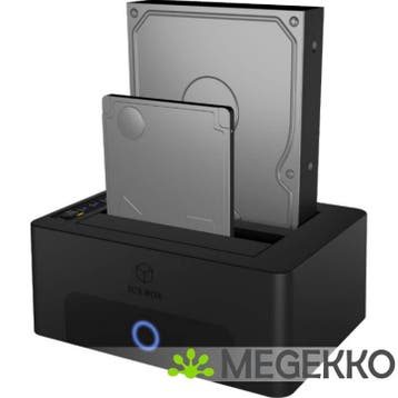 ICY BOX IB-1232CL-U3 USB 3.2 Gen 1 (3.1 Gen 1) Type-A Zwart, Computers en Software, Harde schijven, Verzenden, Nieuw