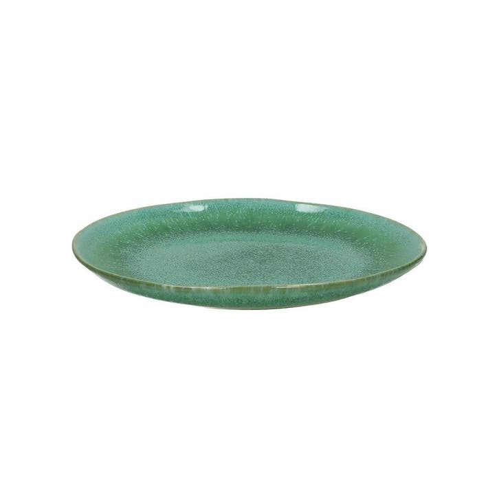 Pomax TREILLE Dessertbord - Steengoed - Ø 21 cm - Groen, Huis en Inrichting, Keuken | Servies, Nieuw, Verzenden