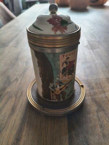 sigaretten dispenser (4) - Metaal, Messing, Leder,, Nieuw