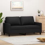 vidaXL Tweezitsbank / zetel 140 cm kunstleer zwart, Verzenden, Nieuw