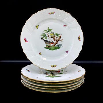 Herend - Exquisite Set of 6 Dinner Plates (26 cm) -