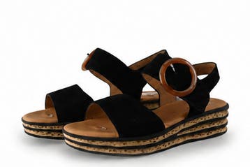 Gabor Sandalen in maat 39 Zwart, Verzenden, Zwart, Gabor, Sandalen of Muiltjes