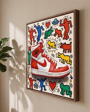 MEDSAN - Keith Haring Air Jordan () - UNIQUE