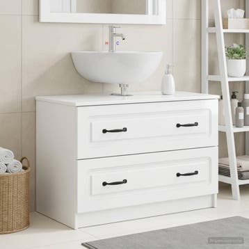 vidaXL Wastafel kabinet voor de badkamer UTRECHT Hoogglans, Verzenden, Nieuw