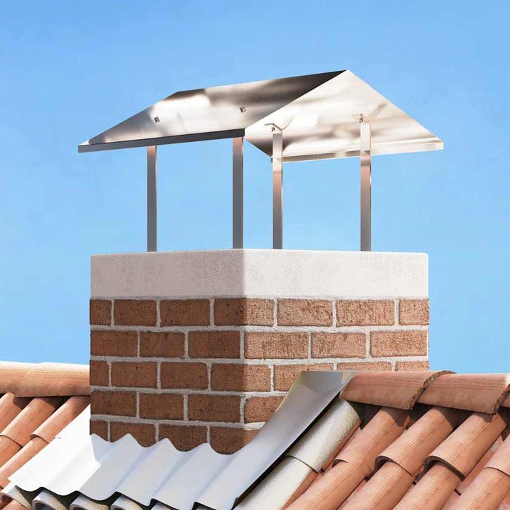 vidaXL Schoorsteenkap Zilver 60 x 60 x 38 cm Roestvrij staal, Maison & Meubles, Poêles, Envoi