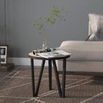 vidaXL Salontafel Ø35 cm MDF sonoma eikenkleurig, Huis en Inrichting, Tafels | Bijzettafels, Verzenden, Nieuw