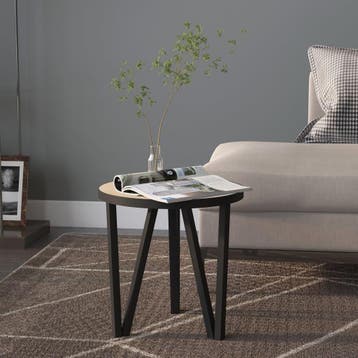 vidaXL Salontafel Ø35 cm MDF sonoma eikenkleurig, Huis en Inrichting, Verzenden, Nieuw