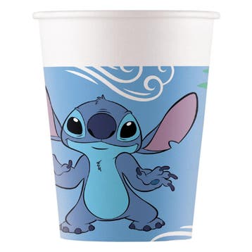 Stitch Bekers Papier 200ml 8st, Verzenden