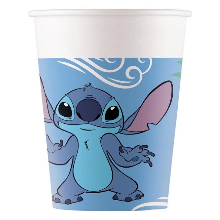 Stitch Bekers Papier 200ml 8st, Hobby en Vrije tijd, Feestartikelen, Nieuw, Verzenden