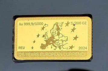 Europa. Gold bar Deutschland 1999 , oro 1/200 Oz (.999)