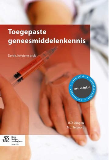 Toegepaste geneesmiddelenkennis 9789036809399 M.J. Tervoort, Boeken, Verzenden, Zo goed als nieuw, M.J. Tervoort
