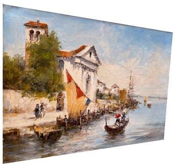 Mikhail Kraiev (1957) - Venise sous le Soleil – Voiliers