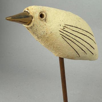 Ewa Budzowska - Sculpture, NO RESERVE- BIRD- (decorated 24